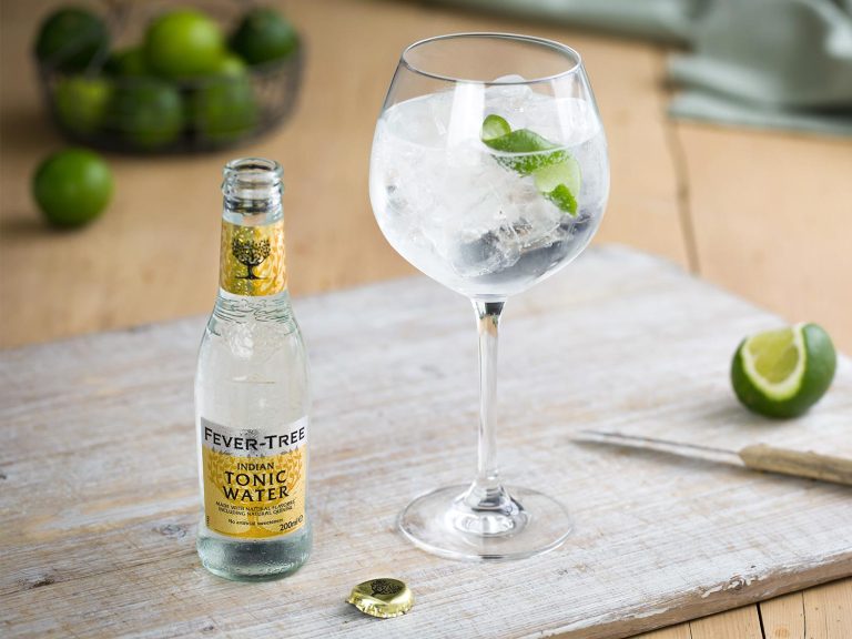 Drinking Premium Tonic Water